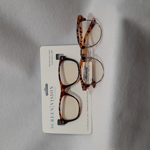 Screen Vision ClassicTort Brown By ICU EYEWEAR Filters Blue Light (READ) 2 pairs - Picture 10 of 10